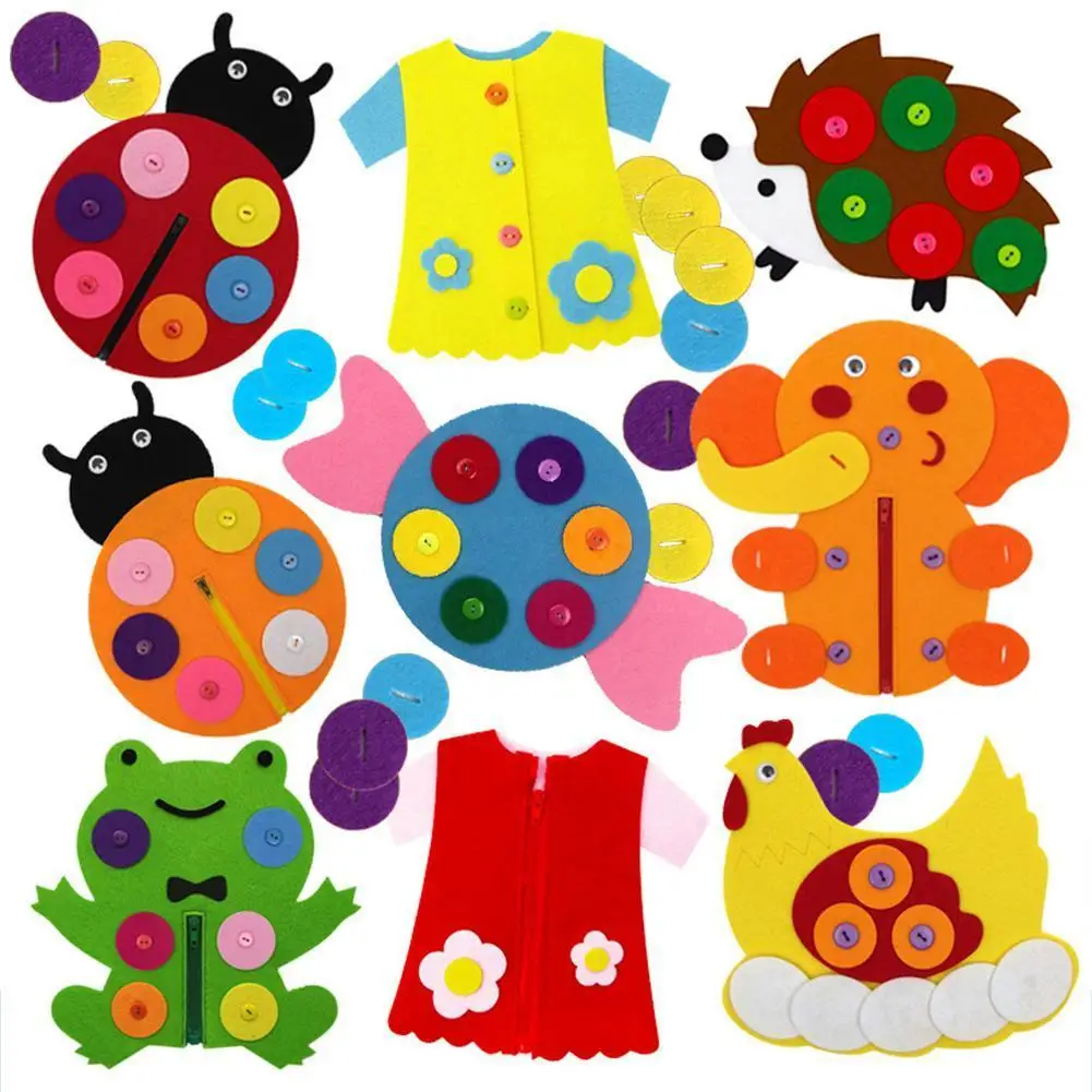 

Детская развивающая войлочная ткань с застежкой на молнии