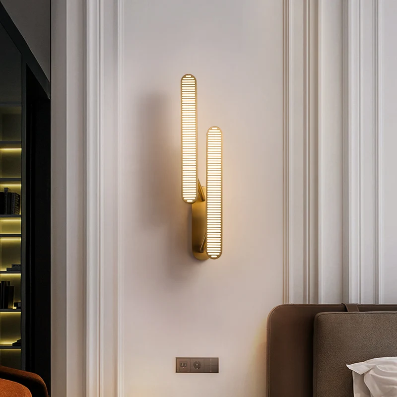 Современный медный настенный светильник FKL медная акриловая лампа