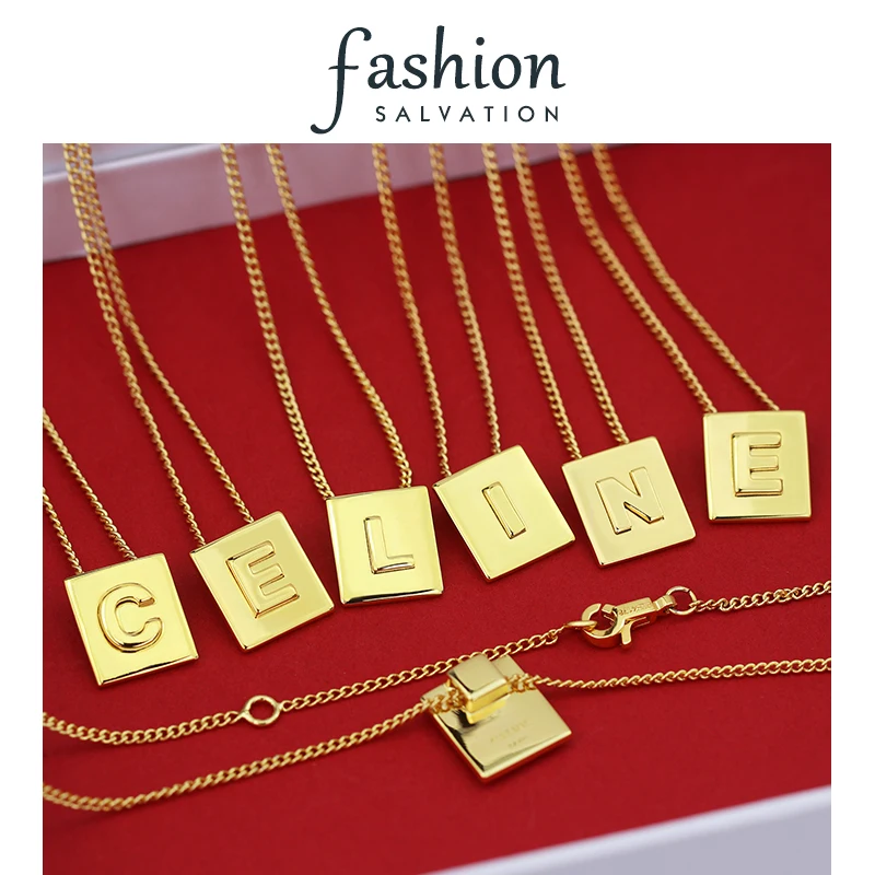 Ожерелье с драконом топ квадратный 26 Алфавит кулон модное очаровательное