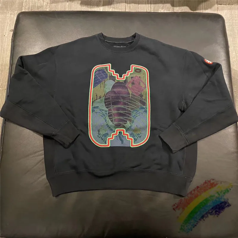 

2021fw Cav Empt CE OVERDYE наб рамки круглый вырез горловины с оборками и круглым вырезом Для мужчин женские 1:1 Одежда высшего качества Вышивка толстов...