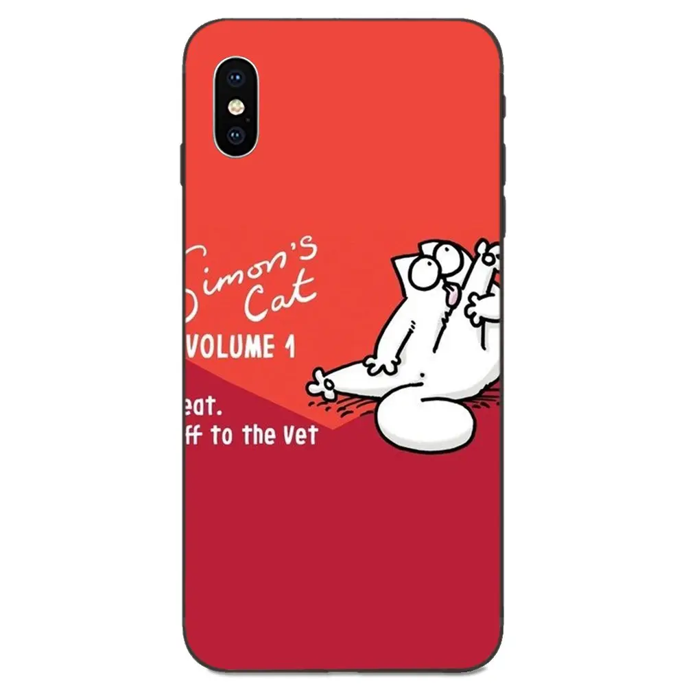 Милый Simons Cat Чехол для телефона чехол Xiaomi Redmi Note 3 3S 4 4A 4X5 5A 6 6A 7 7A K20 Plus Pro S2 Y2