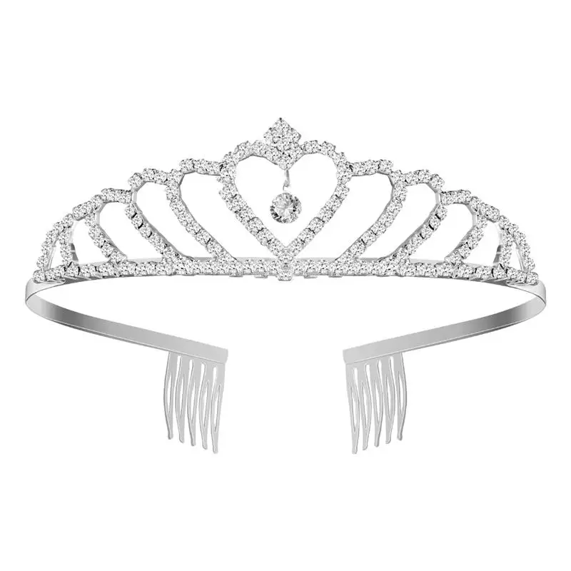 Свадебные тиары с кристаллами и искусственными цветами для девочек подружек