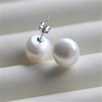 10 11mm precious natural cultured baroque freshwater pearl earrings women accessories classic dangle irregular gift mesmerizing