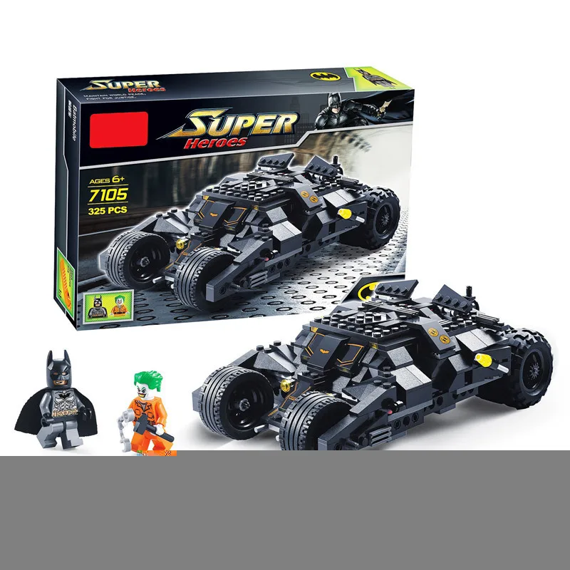 Супер герой Бэтмен и Джокер летучая мышь Конструкторы Модель Строительные