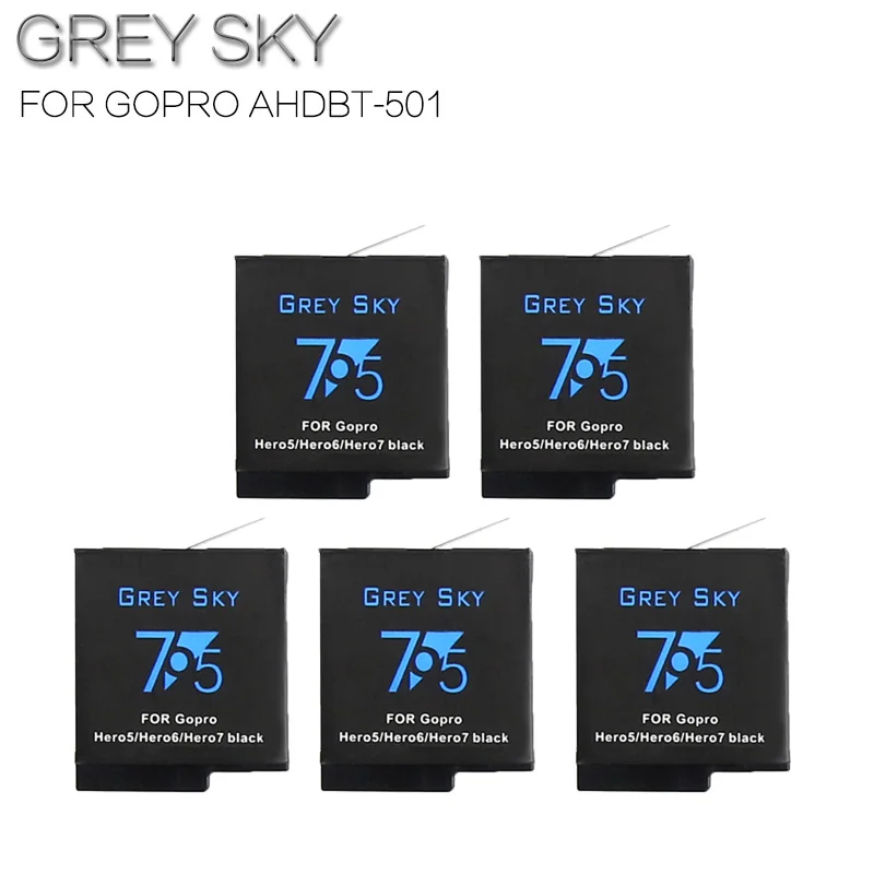 5 battery 2 шт. аккумулятор 1600 мАч для GoPro hero 5 hero 6 hero 7 black Bateria Akku для GoPro hero 5 6 7 hero 5 AHDBT 501 аккумулятор и зарядное устройство - Цвет: 5 battery