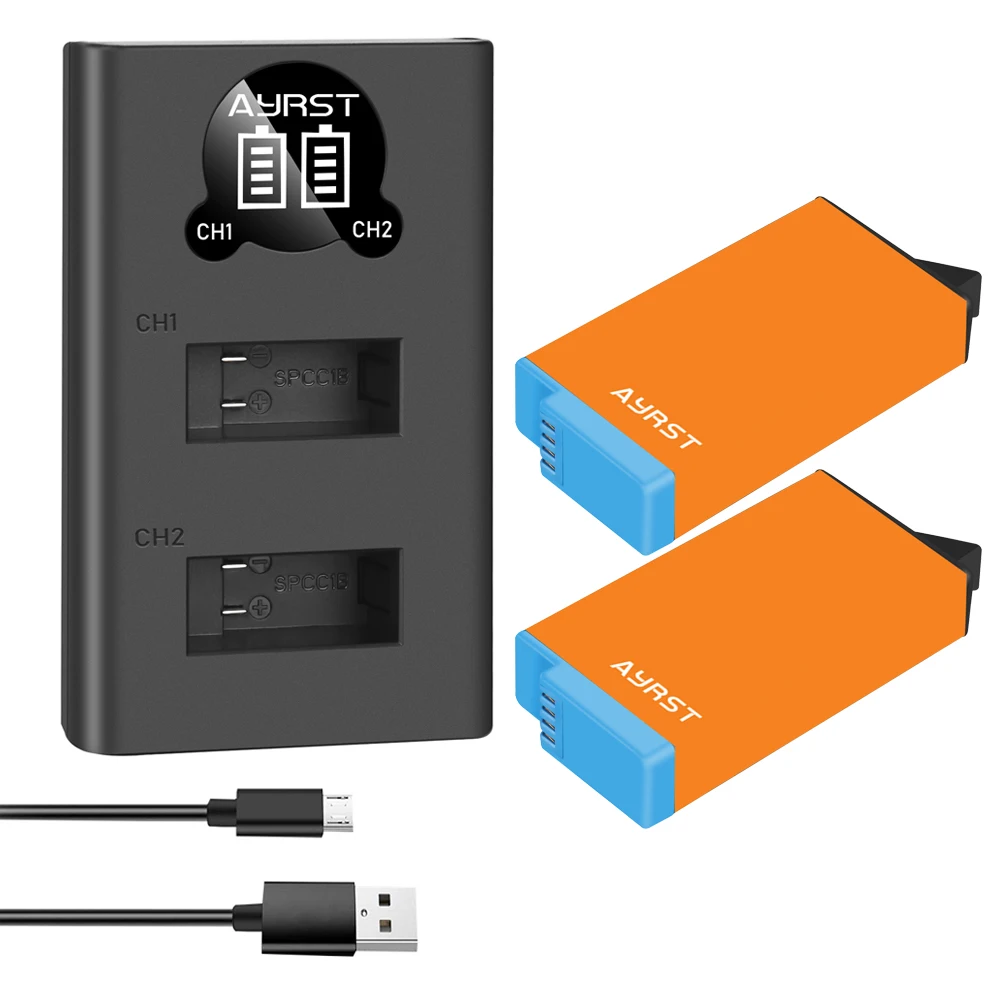 Аккумулятор 1680 мАч для камеры GoPro Max аккумуляторная батарея + зарядное устройство