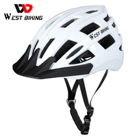 west biking bicycle helmet ultralight integrally mold sports safely cycling cap adjustable head size men women mtb bike helmet