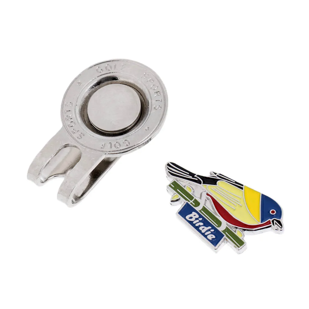 Зажим для шляпы с изображением милой птицы маркеры мяча гольфа подходит кепки |