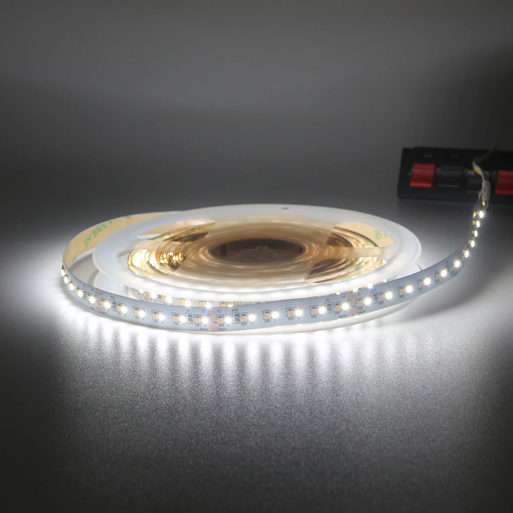 5 м 2835 5050 5025 3014 CCT Светодиодные ленты 60LED/м 120LED/м 180LED/м двойной белый/теплый белый и 2