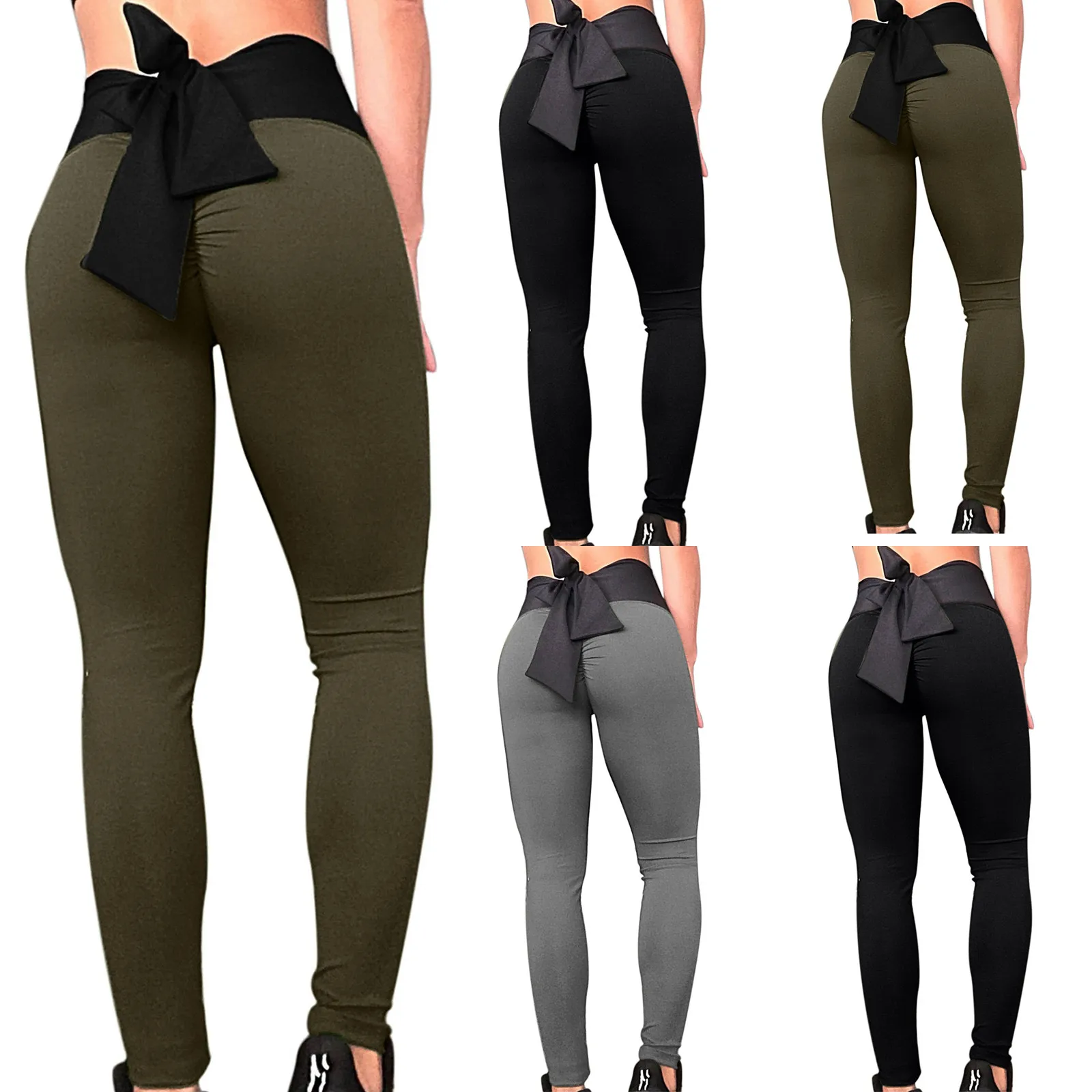 

2021 Summer Sportswear leggings Women High Waist Solid Color PatchworkTight Sports Fitness Pants Nude Hidden Women Clothing