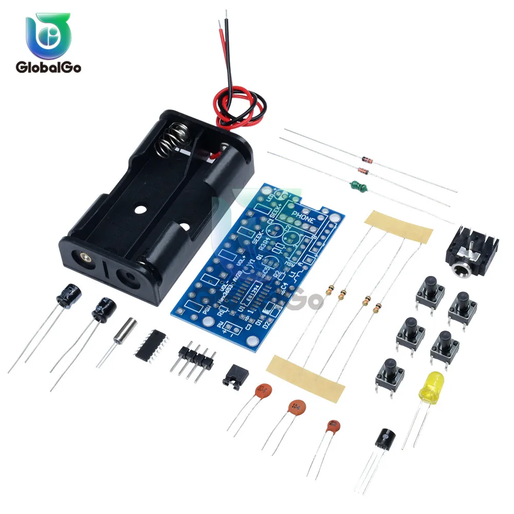 FM беспроводной стерео радиоприемник Модуль PCB DIY электронные наборы 76 МГц-108 МГц DC
