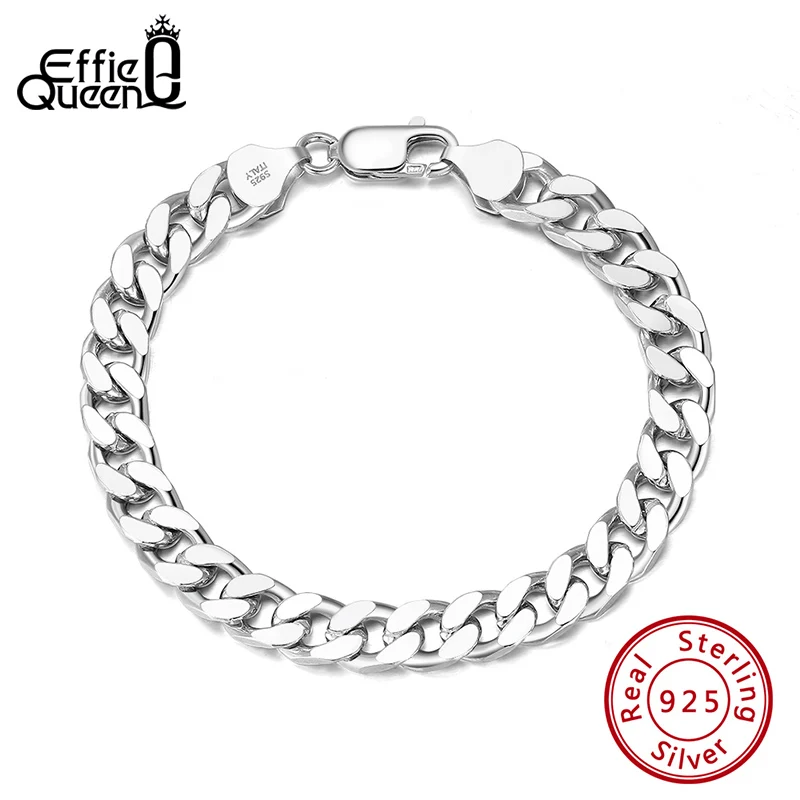 

Effie Queen Genuine 925 Sterling Silver 3.6/5/7mm Width Diamond-Cut Cuban Link Curb Chain Necklace for Men Women ItalyMade SB106