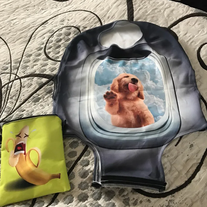 3D космический дорожный Багаж защитный чехол Чемодан Аксессуары для путешествий