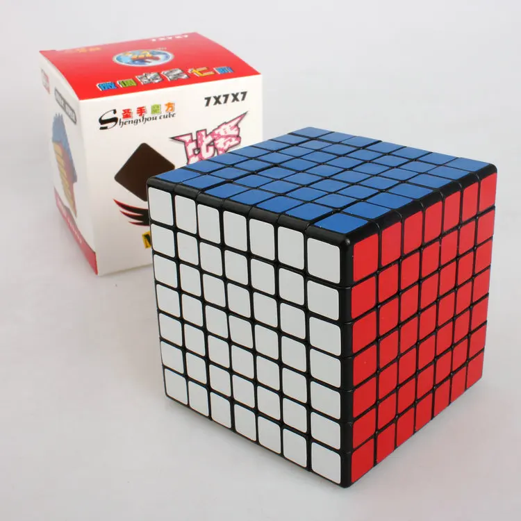 Holy hand-cubo de la s&eacute;ptima Orden, cubo cuadrado de 7x7x7, cubo de la s&eacute;ptima orden con pegatina de fondo negro-0
