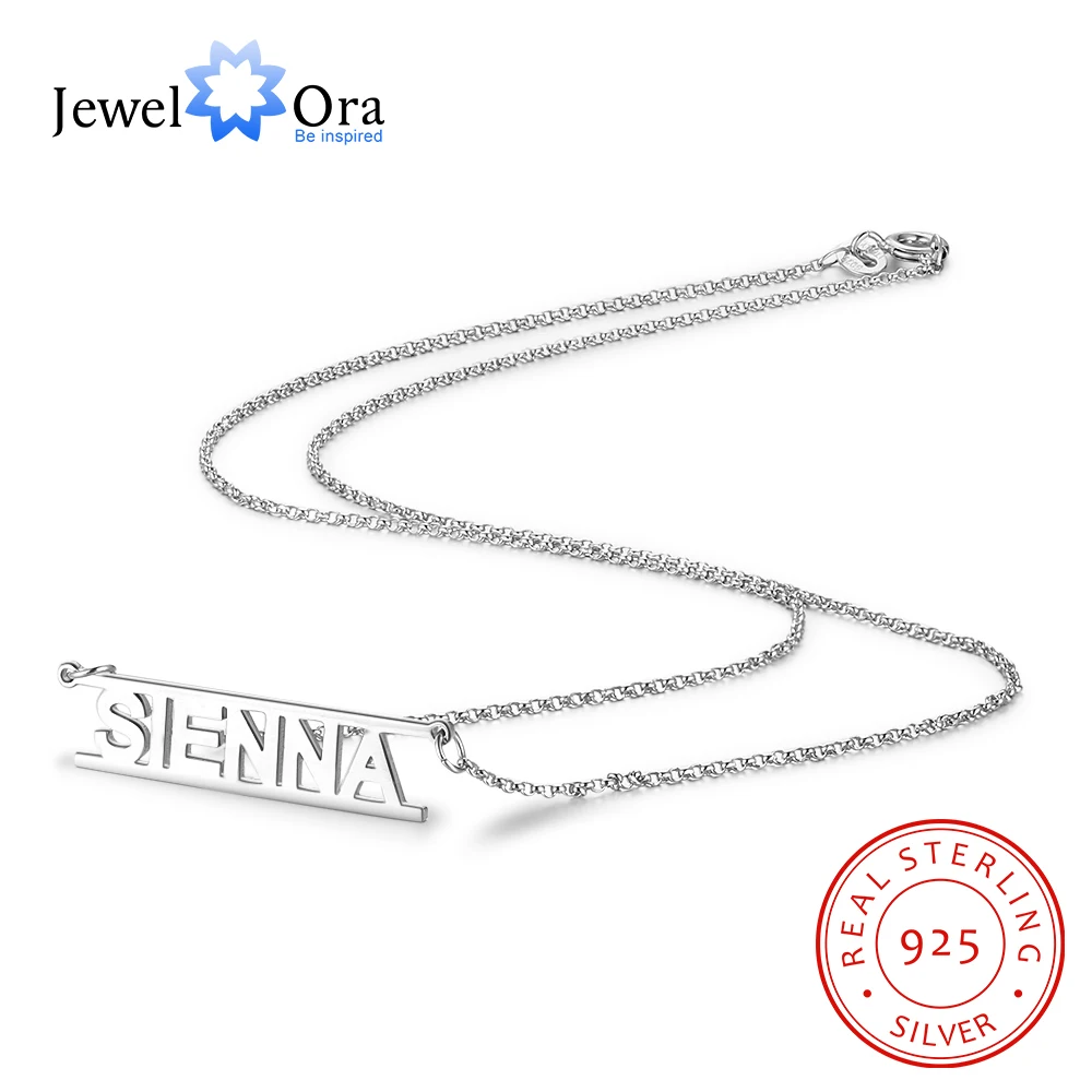 Ожерелье из серебра 925 пробы с именем на заказ ожерелье матери и кулоном