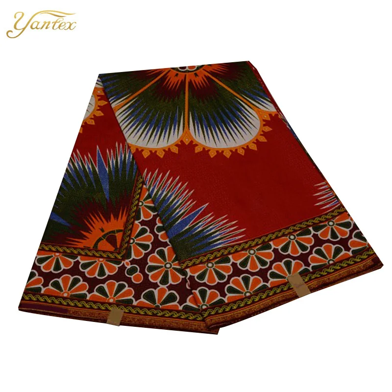 18040063 YANTEXTILE новая Анкара ткань Африканский настоящий воск принт Tissu Africain 6 ярдов настоящий воск Африканский батик ткань для свадебного платья - Цвет: 18040063