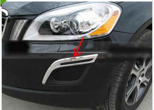 

Хром переднего бампера Туман светильник крышка лампы Планки для VOLVO XC60 2010 2011 2012