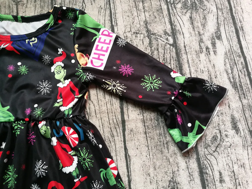 Оптовая продажа платье для малышей Рождественская одежда детей милое детское из