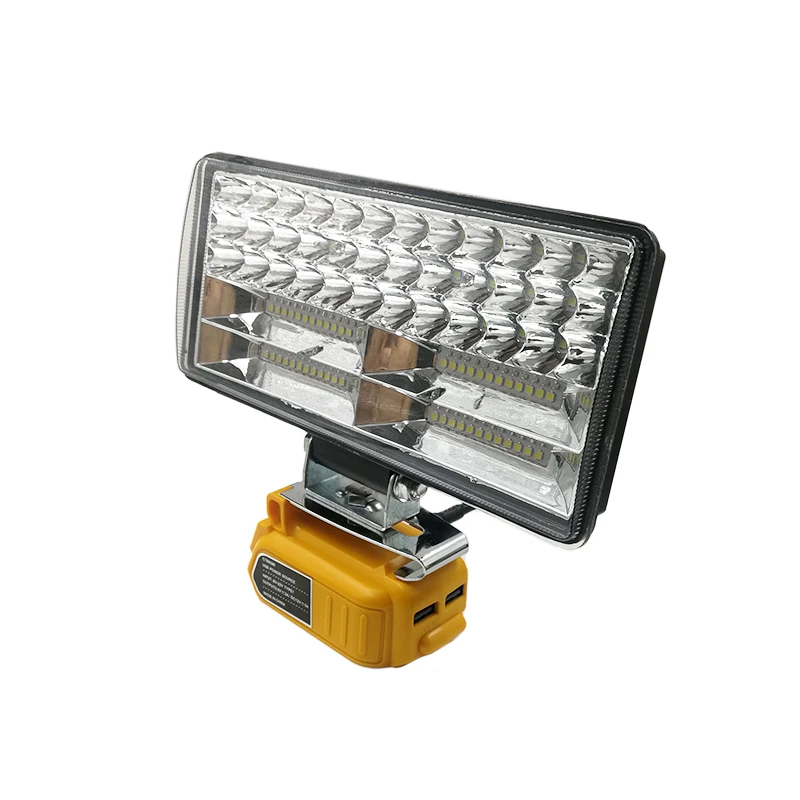 Lámpara de trabajo LED para coche, Adaptador convertidor de 60W, 5A, Cargador USB para batería de litio DeWalt de 20V, 18V, 12V, salida de CC, aparatos eléctricos
