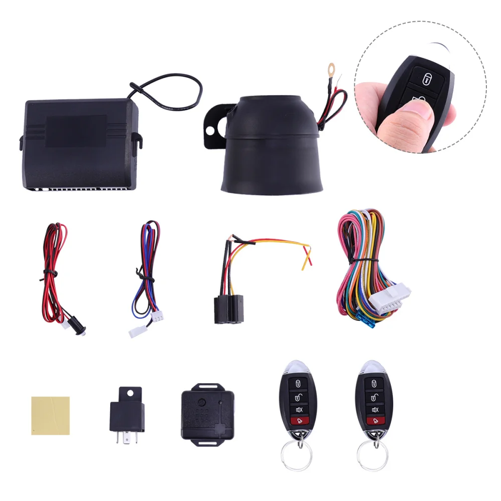 Односторонняя Автомобильная сигнализация комплект противоугонной системы