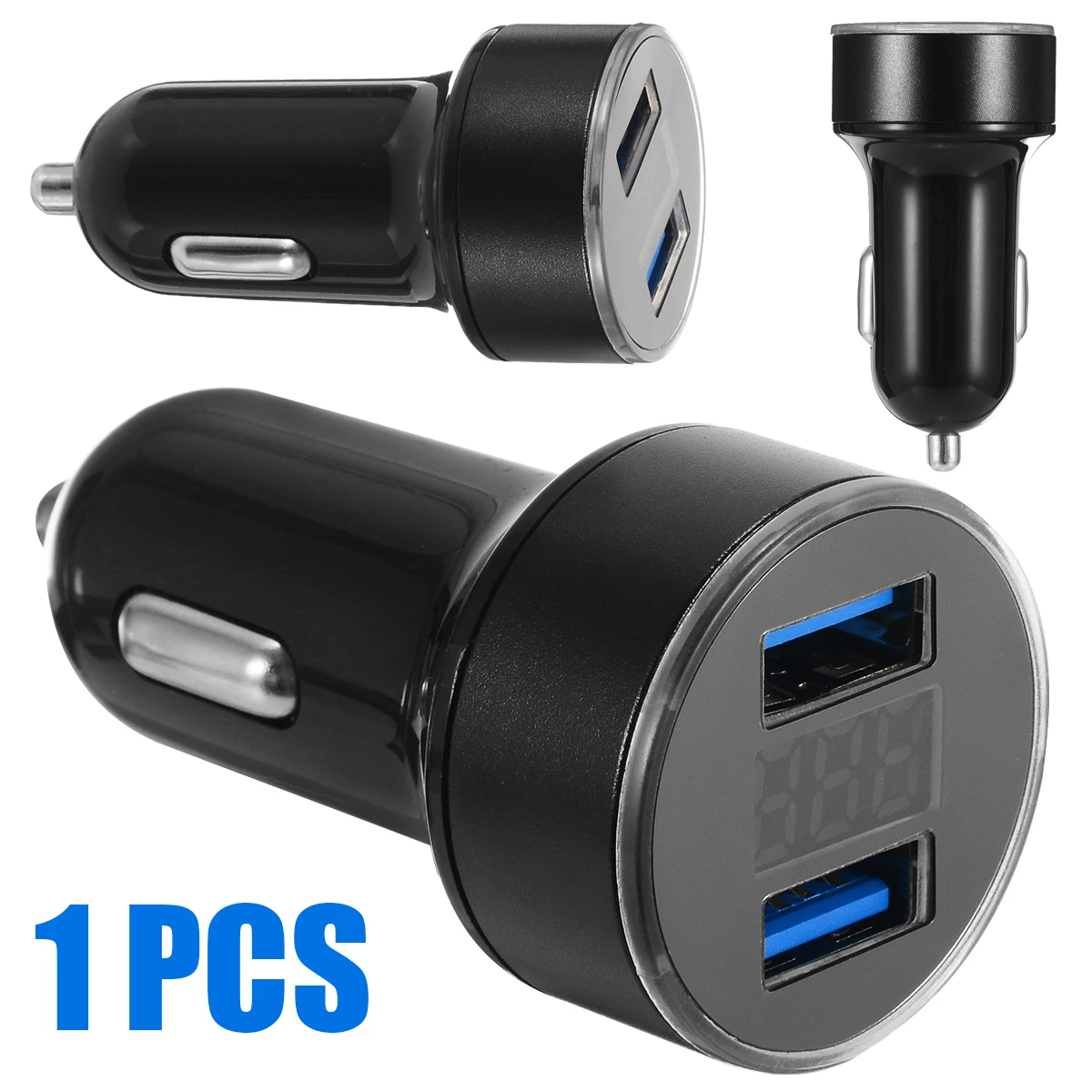 3.1A 5V Dual USB Автомобильное зарядное устройство многофункциональный адаптер