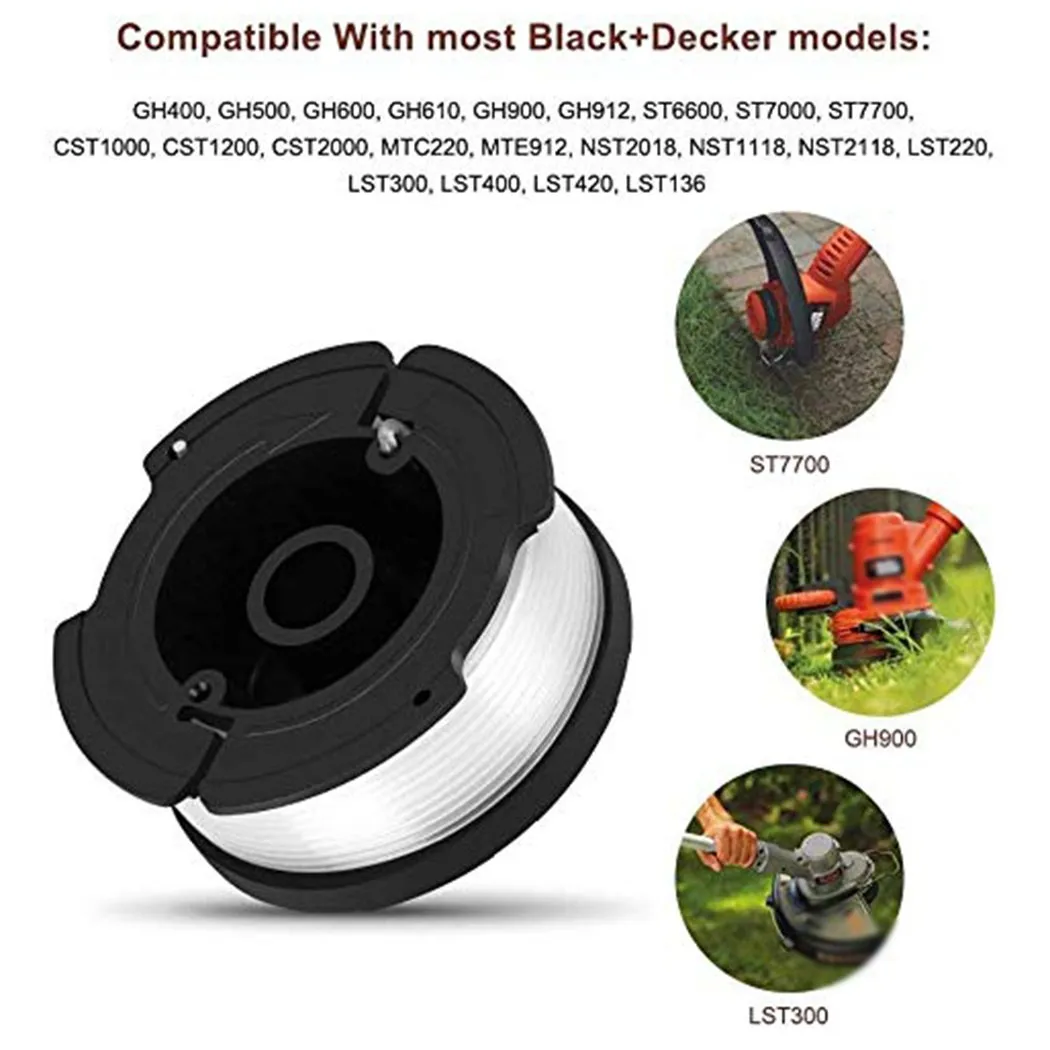

Reflex Strimmer Trimmer Spool Line For Black & Decker GL420 GL550 GL570 String Trimmer Part Accessory Garden Tool Attachment