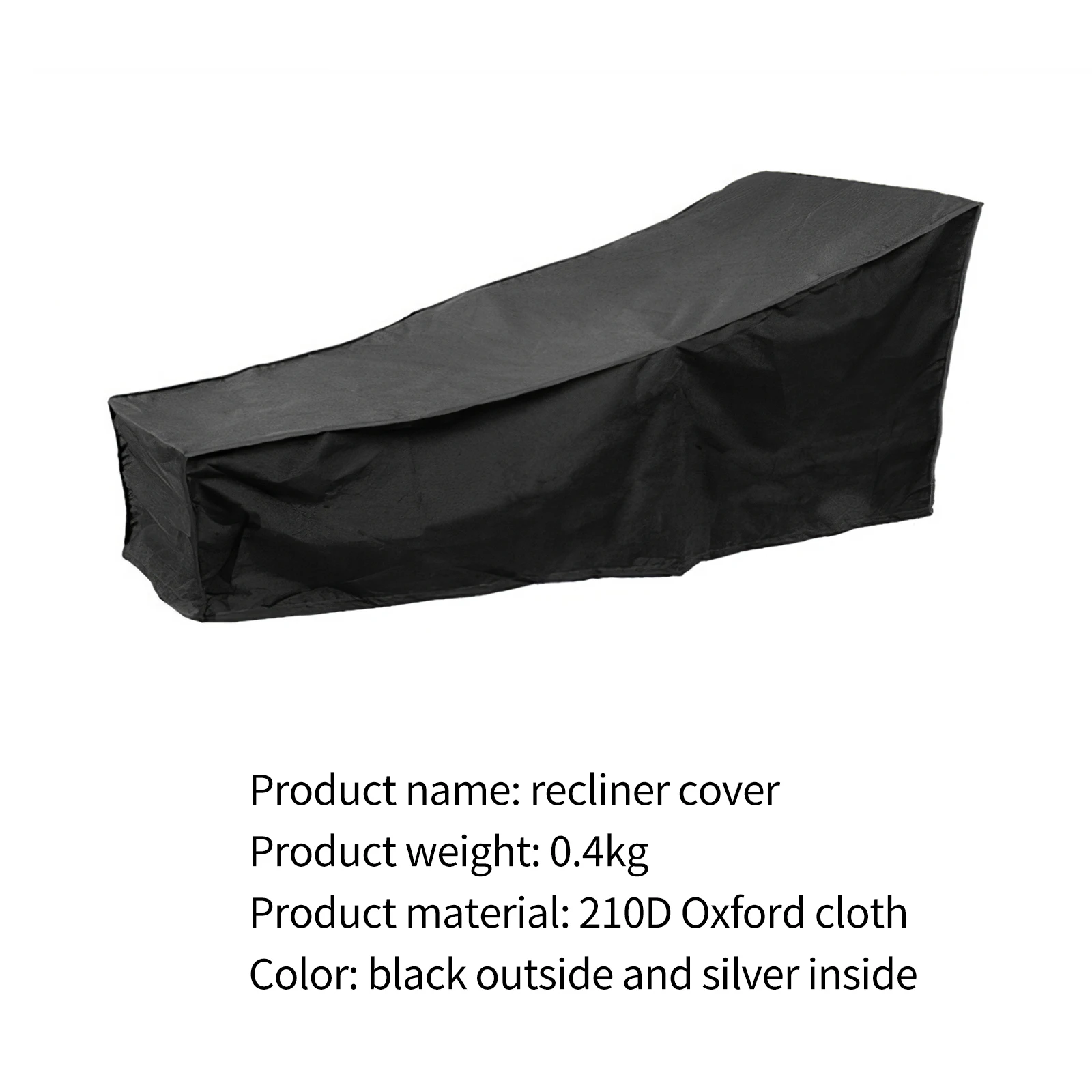 

Chaise Lounge Cover Waterproof Lounge Chair Recliner Protective Cover For Outdoor Courtyard Garden Patio Ultraviolet-Proof