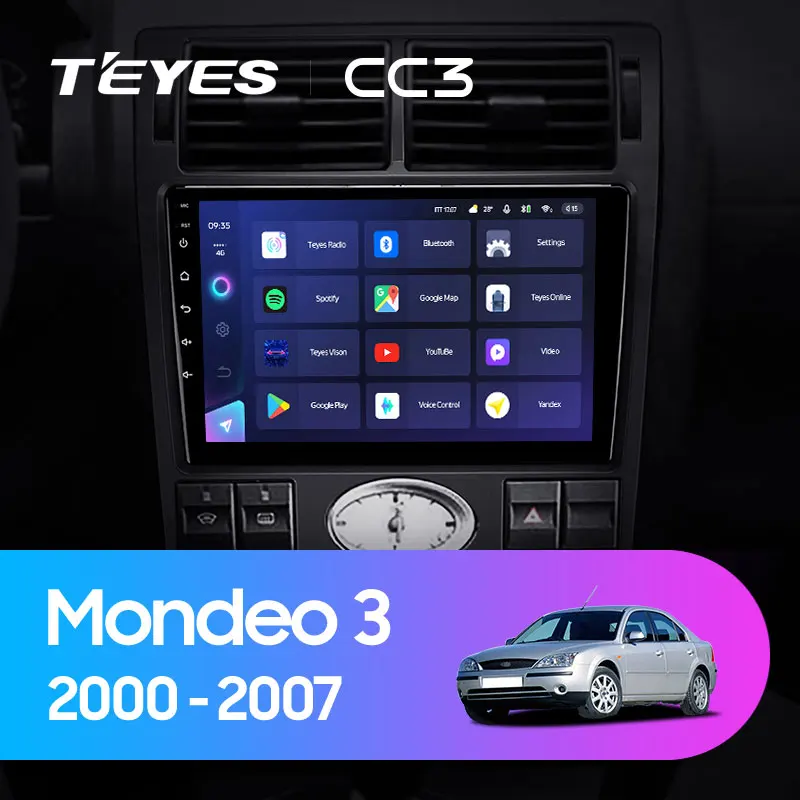 TEYES CC3 Штатная магнитола For Форд Мондео 3 Ford Mondeo 2000 - 2007 до 8-ЯДЕР 6 + 128ГБ 27EQ DSP