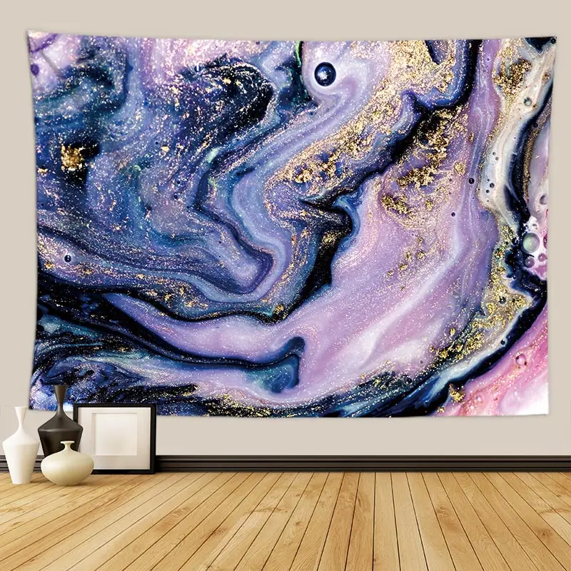 Красочные гобелен под мрамор современного дома номер настенный Декор колледж