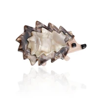 handmade acrylic ainimal brooches for women acetate resin cute hedgehog pig brooch pins new fashion accessories kids girls gifts
