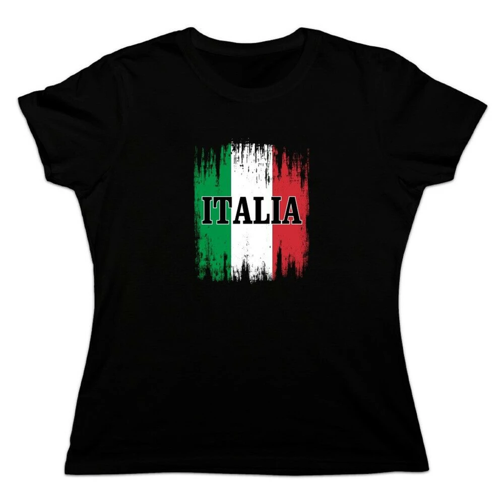 Italia итальянский флаг Женская Новинка футболка Фитнес Футболка | Мужская одежда