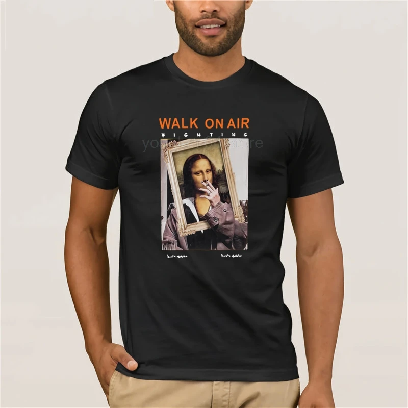 2019 модная мужская футболка для курения Mona Lisa camiseta hombres mujeres divertida manga corta verano moda