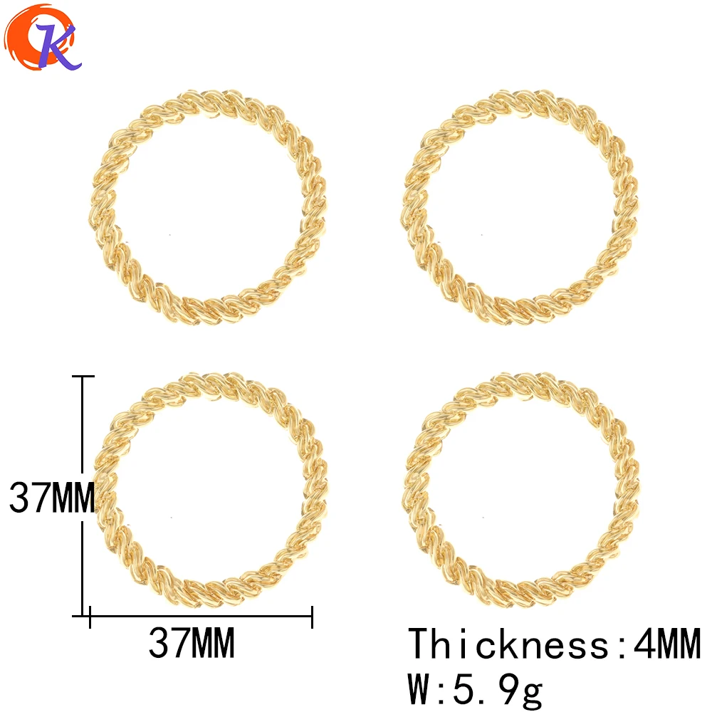 

Cordial Design 50Pcs Jewelry Accessories/Pendant/Connectors/Loop Shape/Earring Findings/DIY Jewelry Making/Hand Made/Charms