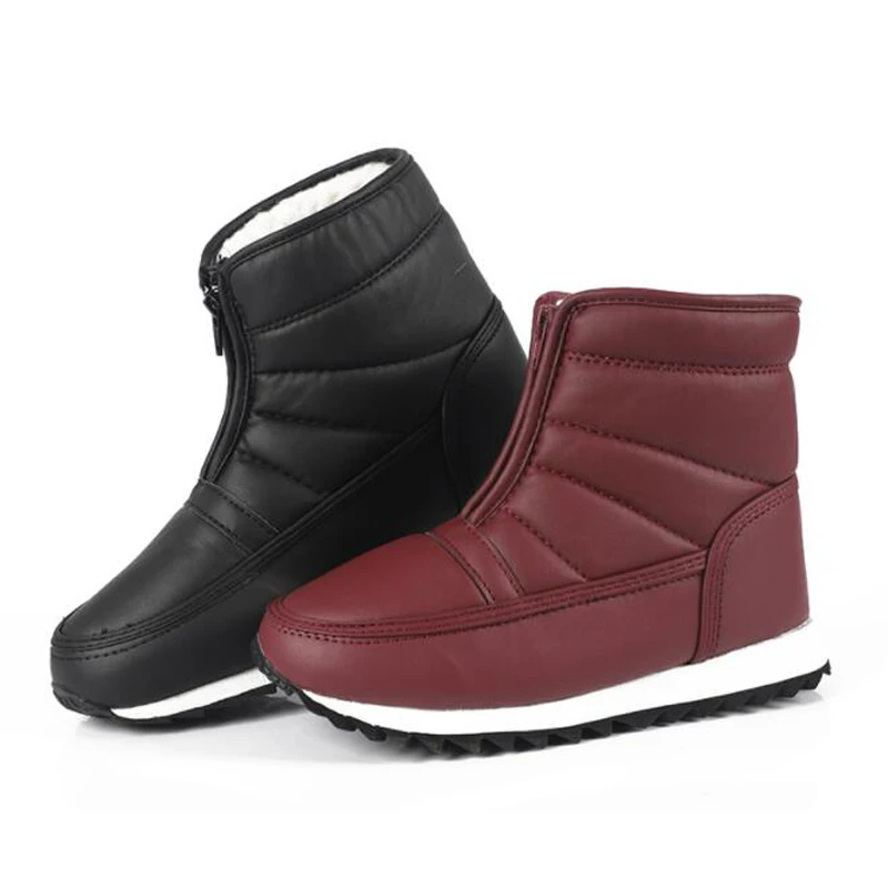 

Fashion Men Boots Waterproof Snow Boots Slip Plush Warm Winter Boots Male Shoes Adult Work Boots Winter Shoes Comfortable Boots
