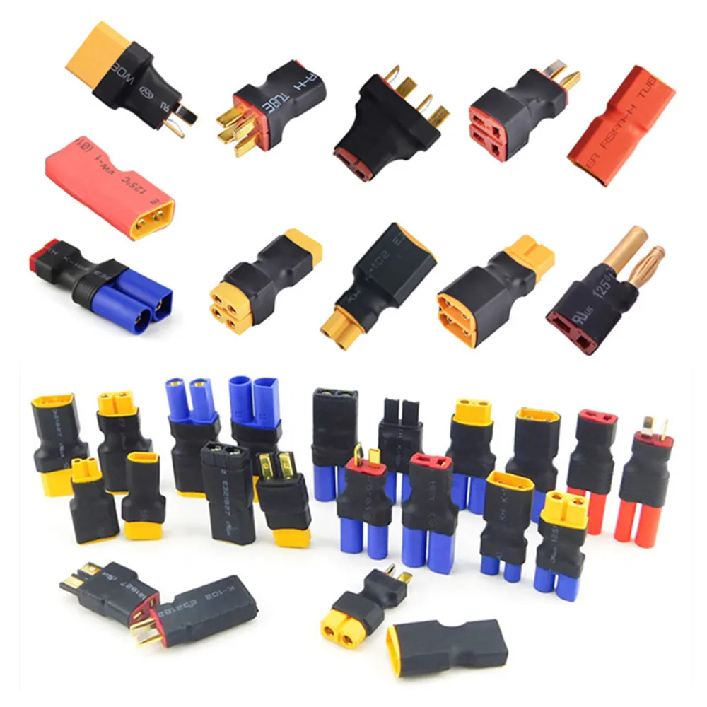 Адаптер XT30 XT60 XT90 Traxxas T Plug Deans EC5 EC3 Female to Male HXT 4 мм Разъемы штекер RC Lipo части