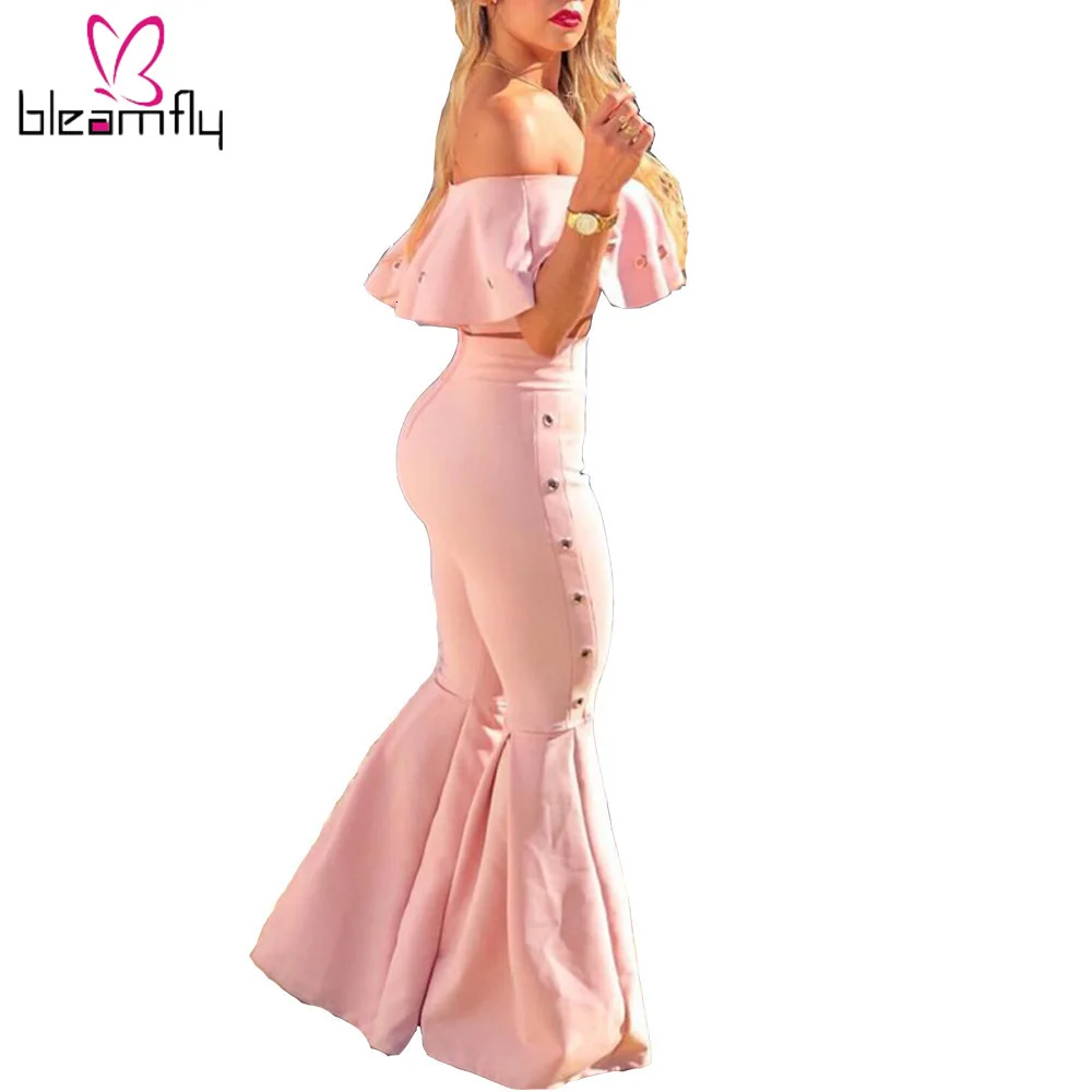 2019 женский осенне-летний костюм с коротким рукавом и вырезом лодочкой топ