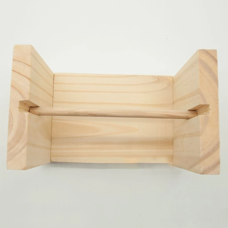 

1Pc Winding and Dispensing Wood Yarn Holder, Rectangle Knitting Crochet Wooden Frame for Coworkers and Wife Presents