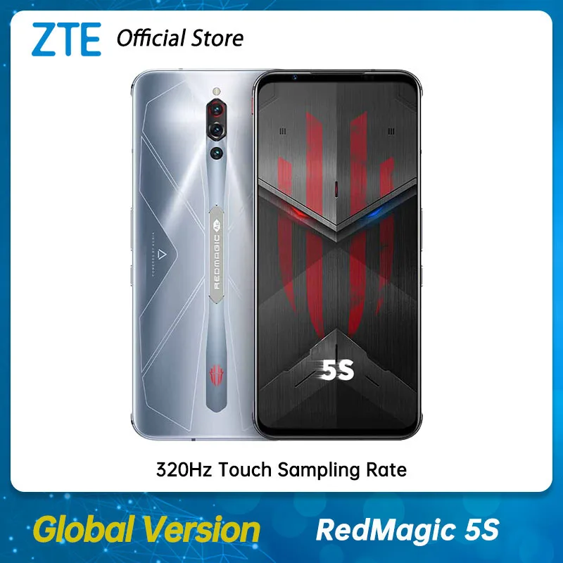 

Global Version ZTE Nubia Redmagic 5S Gaming Mobile Phone 6.65 Inch Snapdragon 865 Octa Core Red magic 5S NFC SmartPhone