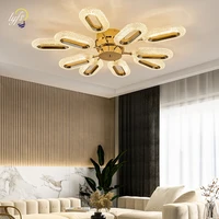 modern crystal led ceiling chandelier lamp oval pandent light for home living room kitchen dining table hanging lamps decoration