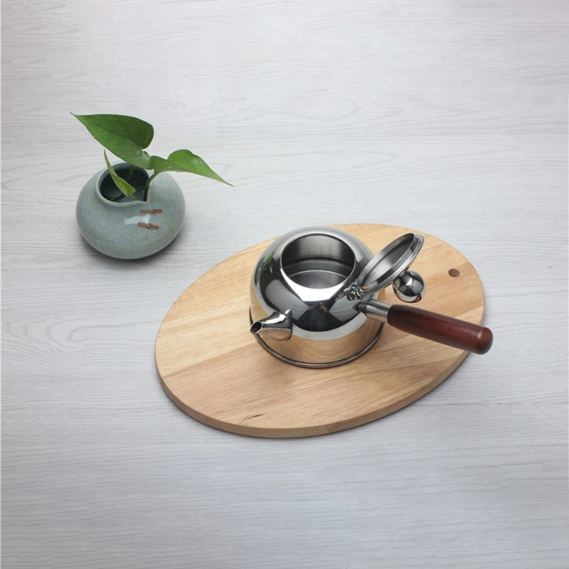 

500Ml Single Handle Water Kettle Induction Turk Samll Coffee Milk Tea Pot 304 Stainless Steel Outdoor Water Boiler Drinkware Gas