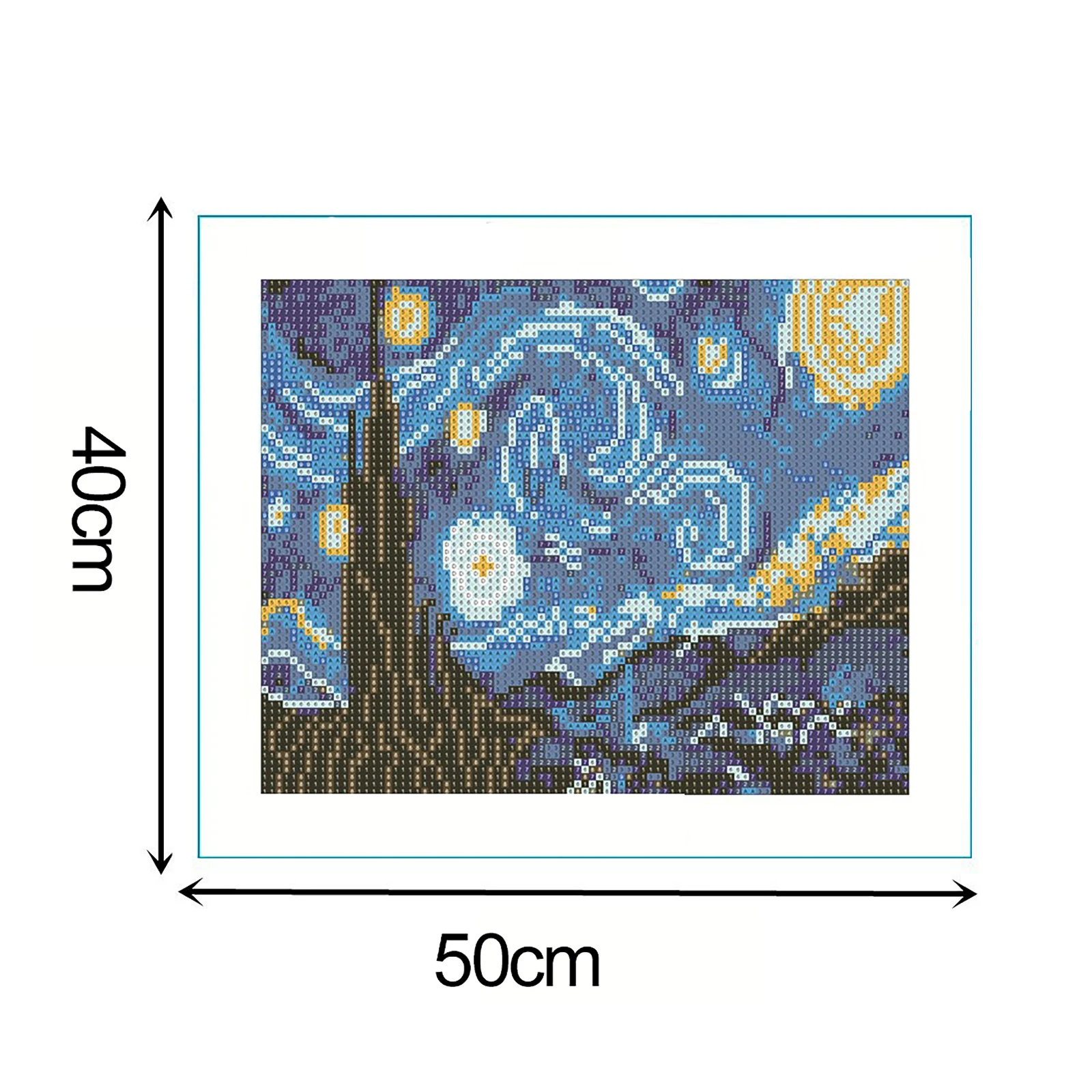 Алмазная живопись &quotсделай сам&quot пейзаж звездное небо деликатная 5D алмазная