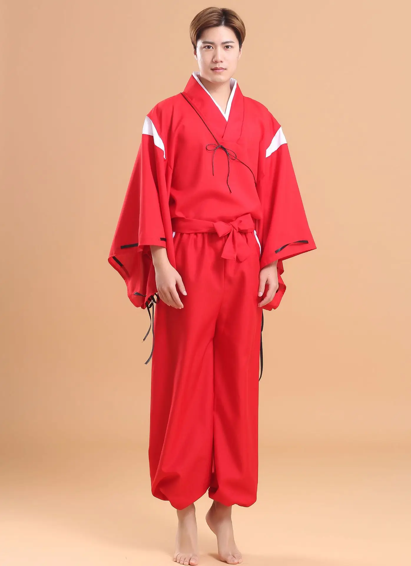 2020 Inuyasha COS аниме одежда Platycodon Grand florum мужской красный комплект из двух частей