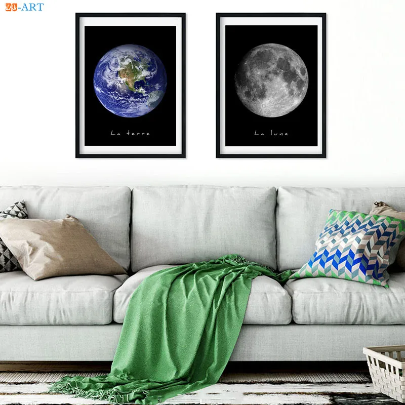 Земля репродукции винтажный плакат на стену Арт холст картины настенные для