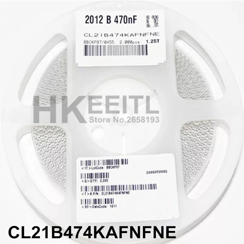 100pcs/lot 0805 SMD {105/1UF 50V CL21B105KBFNNNE}{106/10uF 10V CL21A106KPFNNNE}{474/470nF 25V CL21B474KAFNFNE} 2000pcs/reel | Электроника