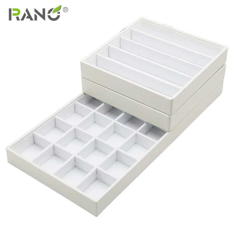 RANO RN-JB15 бархатные ювелирные изделия демонстрационная тарелка держатель серьги кольцо Ожерелье Дисплей лоток Стенд Органайзер коробка