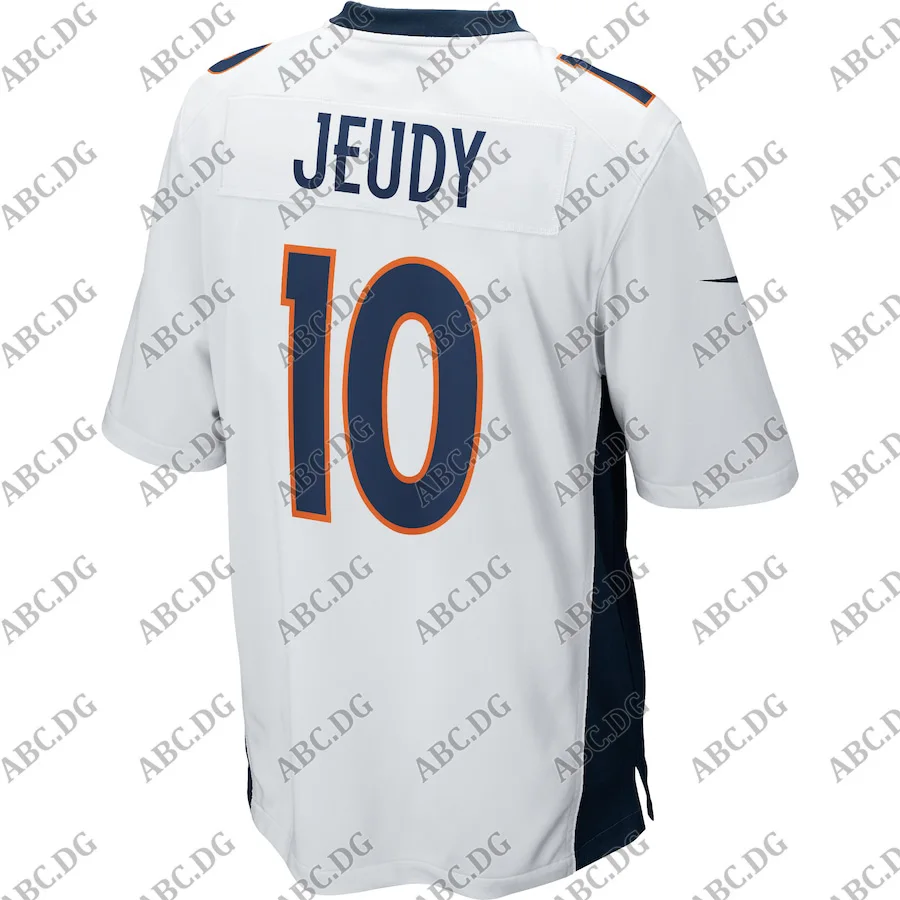 

Customized Stitch American Football Jersey Men Women Kid Youth Denver Jerry Jeudy White Game Jersey