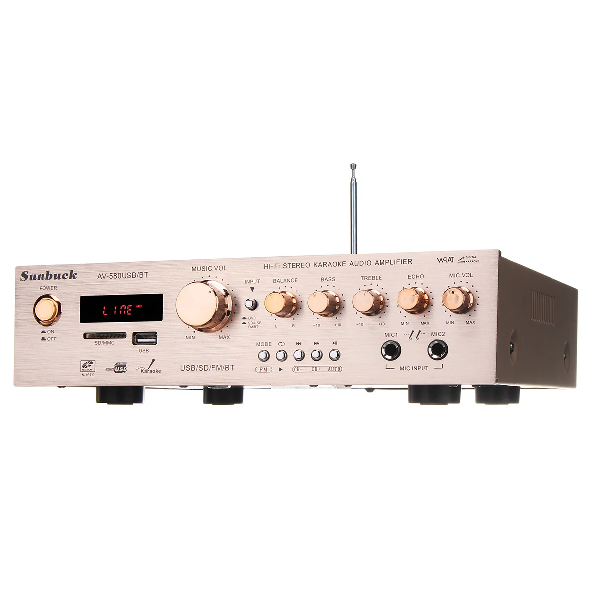 920 Вт 220 В 5CH bluetooth Hi-Fi Стерео AV объемный усилитель FM Караоке кинотеатр домашний кинотеатр усилители