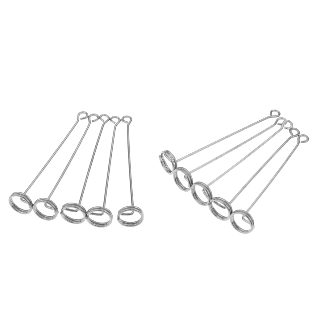 

10 шт. металлическое приспособление в Нержавеющая сталь прочная леска защелками Вертлюги разъем рыболовные снасти для рыбалки мульти-крюк ...