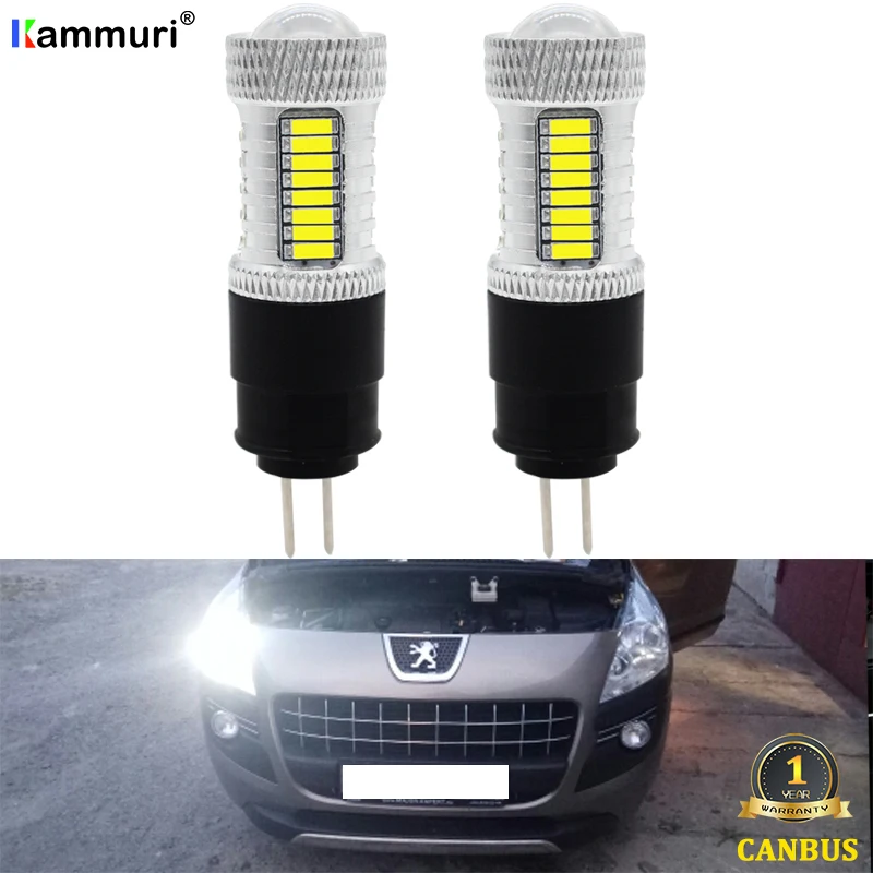Белый высокой мощности, hp24w G4 12v led лампочки для авто для peugeot пежо 3008 5008 2010 2011 2012 2013 citroen ситроен C5 аксессуары ходовые огни для авто дневные ходовые огни габаритные огни