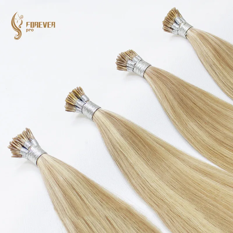 Forever proHair 0 8 г/локон 16 &quot18&quot 20 &quotRemy I Tip человеческие волосы для наращивания цвета